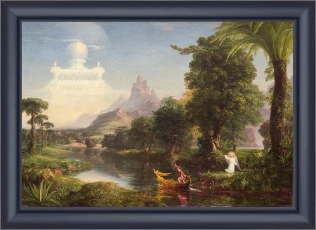 framed  Thomas Cole The Voyage of Life:Youth (mk13), Ta3139-1